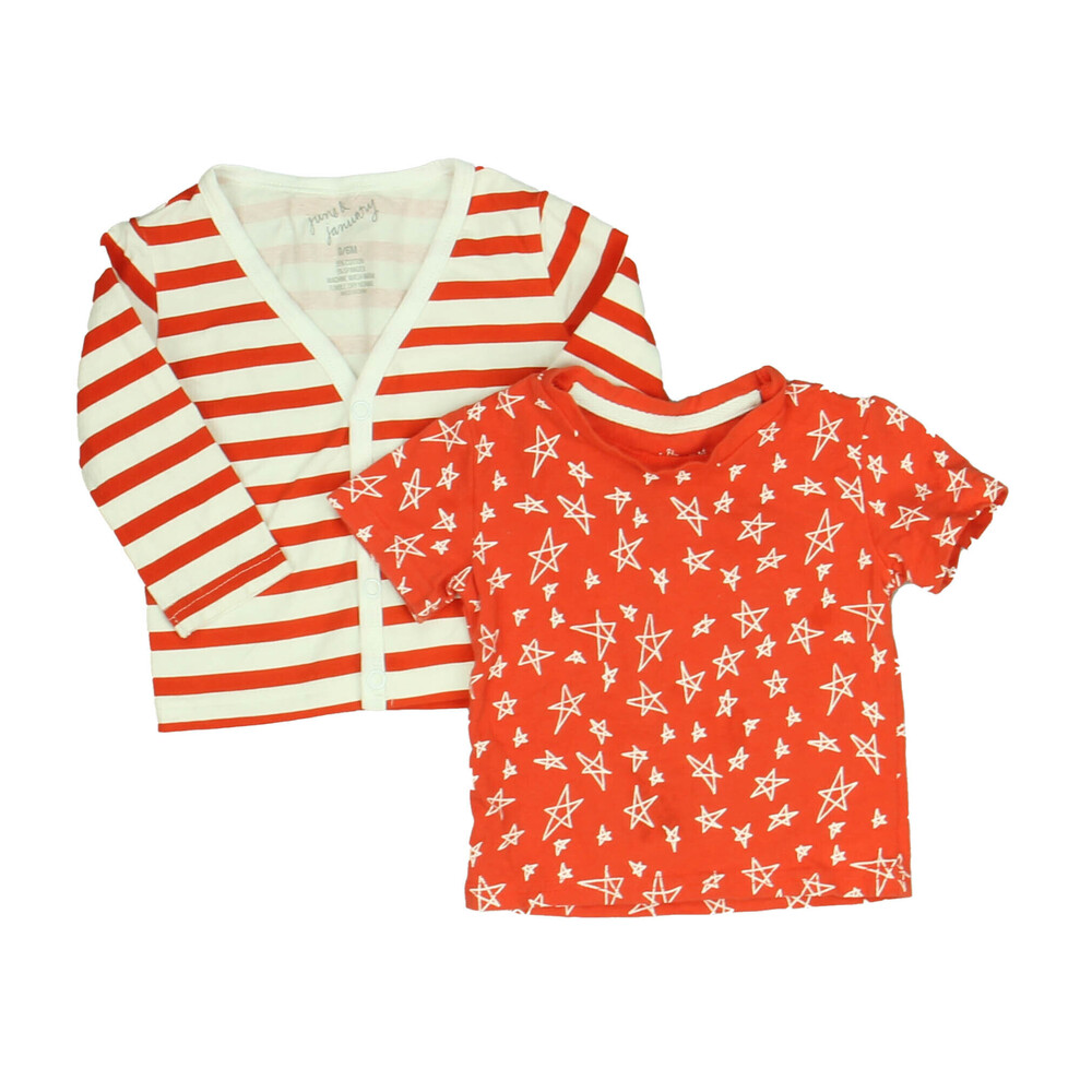 June & January Girls Stars | Stripes Shirt size: 0-6 Months